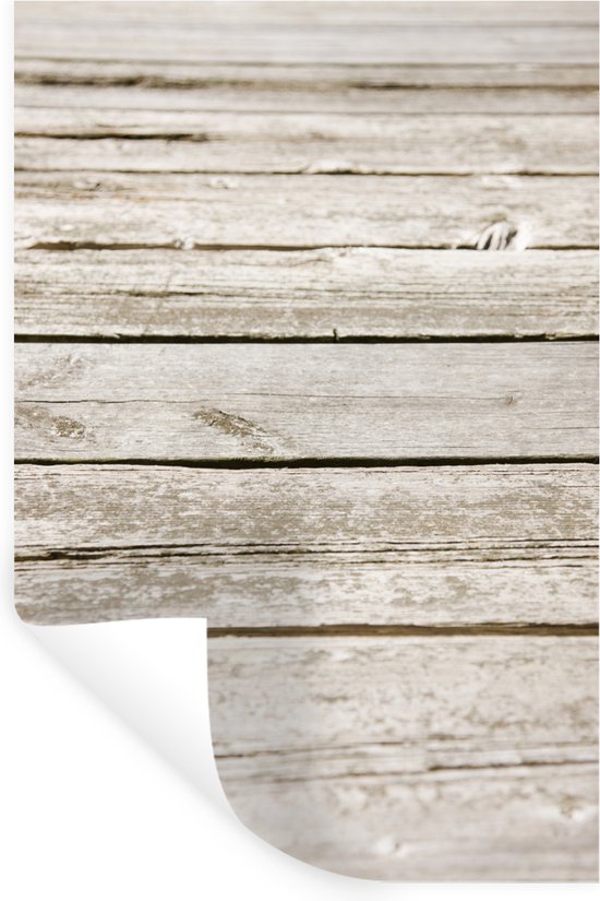 Muursticker Planches ou de fond - Structure de mur metplanken - 80x120 cm - adhésif de la feuille adhésive - stickers repositionnables