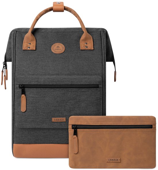 CABAIA sac à dos de loisirs pour ordinateur portable Adventurer Melanged Backpack 23L London gris foncé