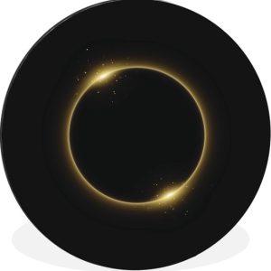 Illustration d’une éclipse solaire avec une lueur dorée Cercle mural aluminium ⌀ 120 cm – impression photo sur cercle mural / cercle vivant / cercle jardin (décoration murale) XXL / Groot format! Illustration d’une éclipse solaire avec une lueur dorée Cercle mural aluminium ⌀ 120 cm – impression photo sur cercle mural / cercle vivant / cercle jardin (décoration murale) XXL / Groot format!