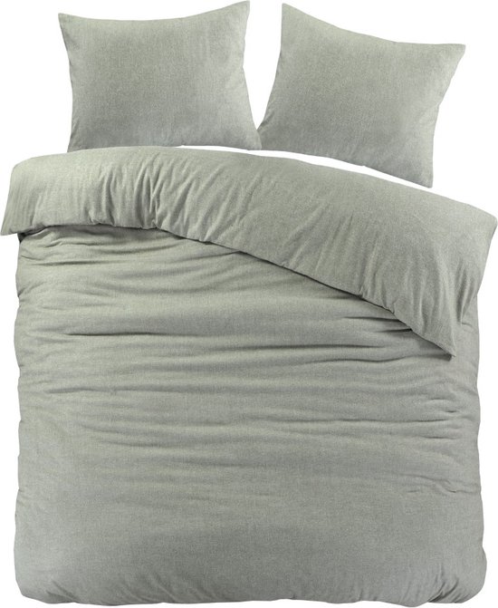 Housse de couette Flanelle Papillon Brienz - Lits-jumeaux - 240 x 200/220 cm - Vert