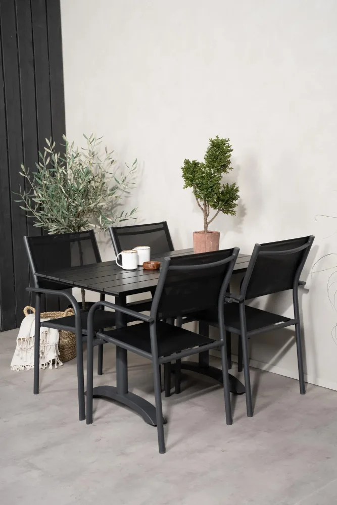 Denver Outdoor-Tischset + Santorini 120cm/4St. – Image 3