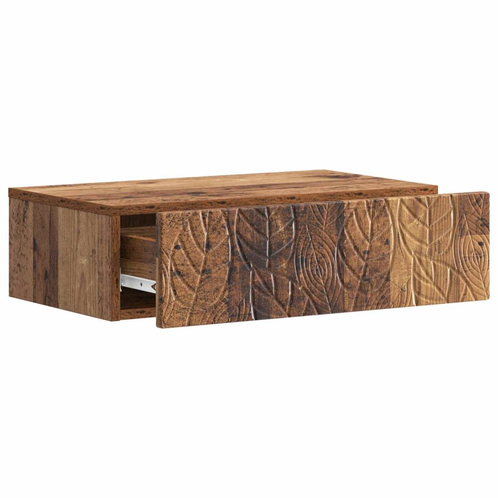 Wall-Mounted Side Table Old Wood 59 x 34.5 x 17 cm – Image 2