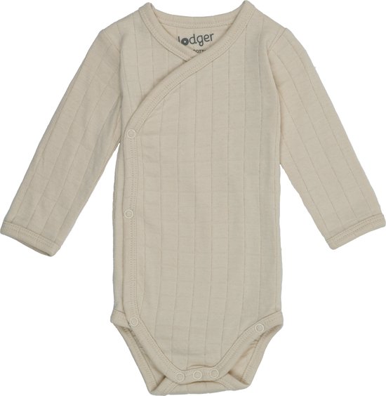 Lodger Body manches longues 80 - Ajustement parfait - Cache-coeur pratique - Beige