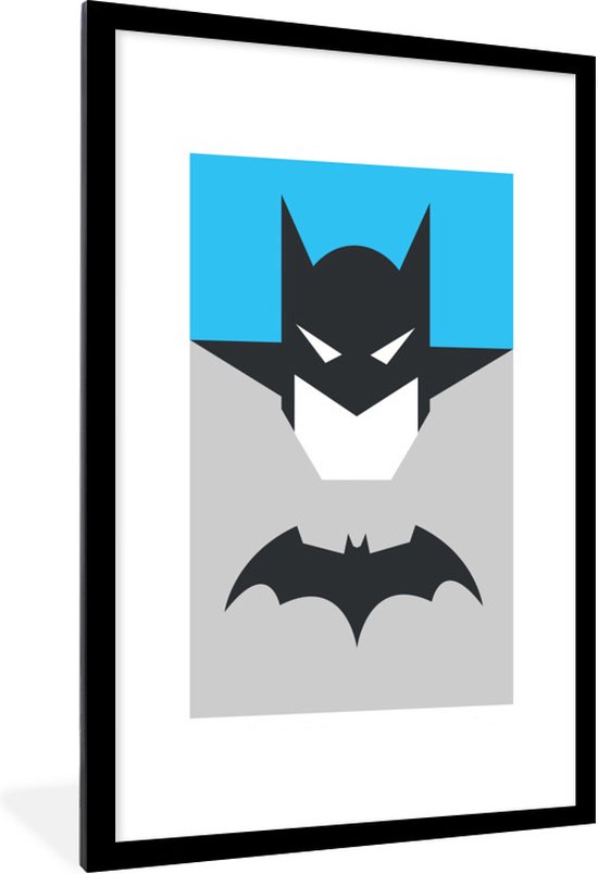 Illustration de Batman sur fond bleu 80x120 cm