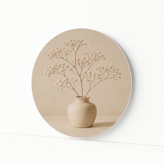 Panneau mural Gipskruid – impression murale ronde – tableau mural – 40×40 cm