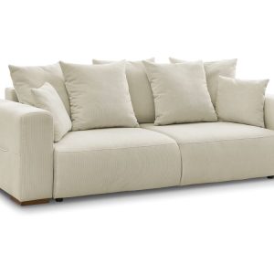 Canape droit convertible SIDONIE velours cotele Canape droit convertible SIDONIE velours cotele