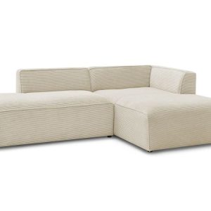 Canape d’angle fixe MEGEVE tissu velours cotele Canape d’angle fixe MEGEVE tissu velours cotele