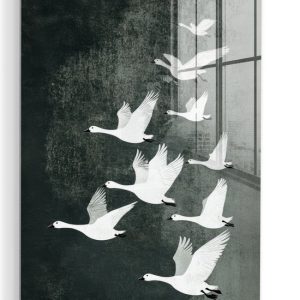 MuchoWow® Peinture sur verre 90×120 cm – Peinture sur verre acrylique – Vogel – Japandi – Vert – Photo sur verre – Décoration murale salon – Décoration murale chambre – Peintures MuchoWow® Peinture sur verre 90×120 cm – Peinture sur verre acrylique – Vogel – Japandi – Vert – Photo sur verre – Décoration murale salon – Décoration murale chambre – Peintures