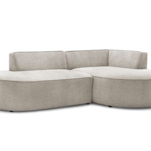 Canape d’angle fixe ROUSSEAU tissu texture Canape d’angle fixe ROUSSEAU tissu texture