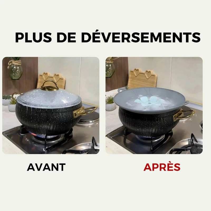 Couvercle anti-éclaboussures en silicone pour fleurs – Image 3