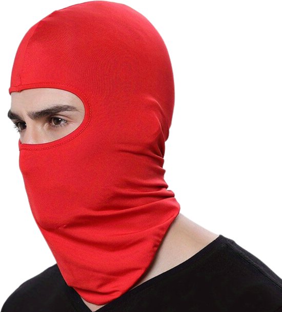Masque de ski Nivard - Masque de ski - Cagoule - Masque d'hiver - Cagoule - Face Mask complet - Rouge