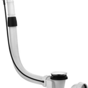 Garniture de vidage et trop-plein pour baignoire, avec câble Bowden, chrome Garniture de vidage et trop-plein pour baignoire, avec câble Bowden, chrome