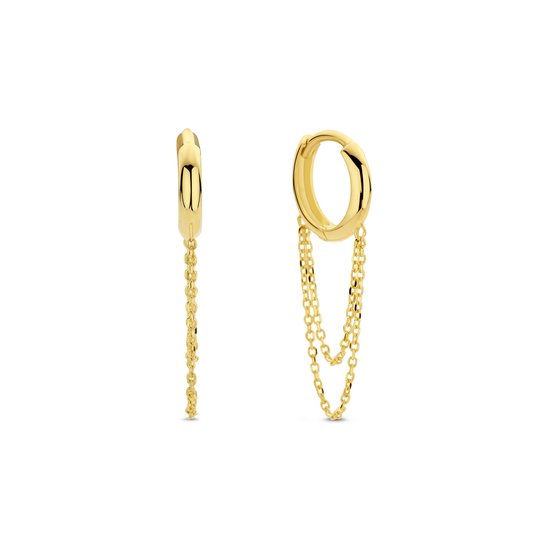 New Bling 9NBG-0752 Boucles d’oreilles en or avec chaînes – Boucles Boucles d’oreilles – Chaîne – 10×2 mm – Longueur 25 mm – 14 Carats – Or New Bling 9NBG-0752 Boucles d’oreilles en or avec chaînes – Boucles Boucles d’oreilles – Chaîne – 10×2 mm – Longueur 25 mm – 14 Carats – Or