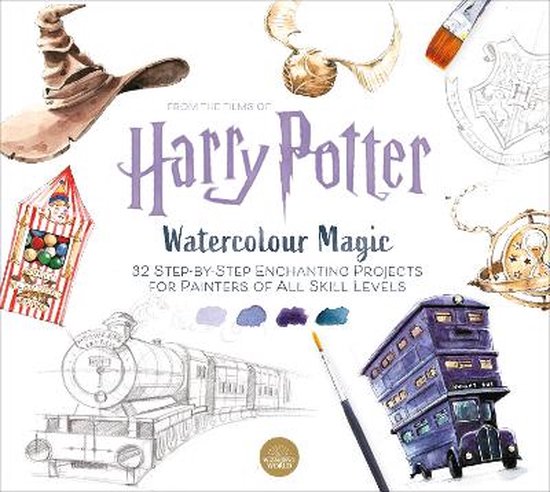 Harry Potter Watercolour Magic 32 Step-by-Step Enchanting Projects for Painters of All Skill Levels