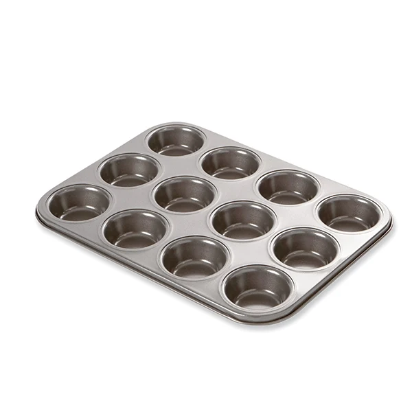 Plaque 12 muffins acier revêtement antiadhérent 35,5 cm Mathon – Image 3