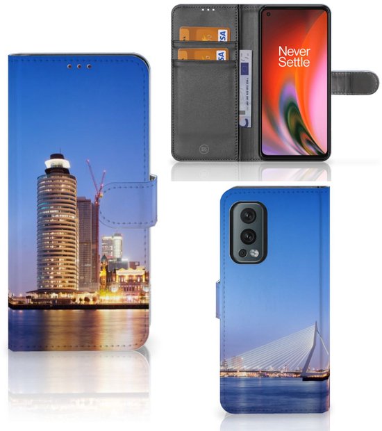 Housse en Cuir Etui de Protection pour OnePlus Nord 2 5G Portefeuille Rotterdam