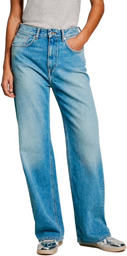 Jean droit Pepe Jeans Pl204731 Blauw 29/30 Femme
