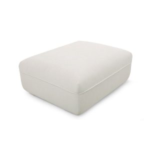 Pouf LUIGI en tissu lisse
