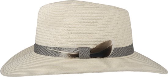 Hatland - DiMarco - Chapeau toyo élégant - Naturel - Taille L - Unisexe