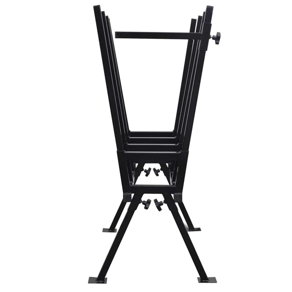 Black Powder-Coated Saw Horse for Woodworking – Image 3