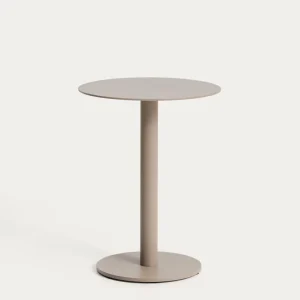 Beistelltisch Asinara aus taupefarbenem Aluminium, Ø 40 cm Beistelltisch Asinara aus taupefarbenem Aluminium, Ø 40 cm