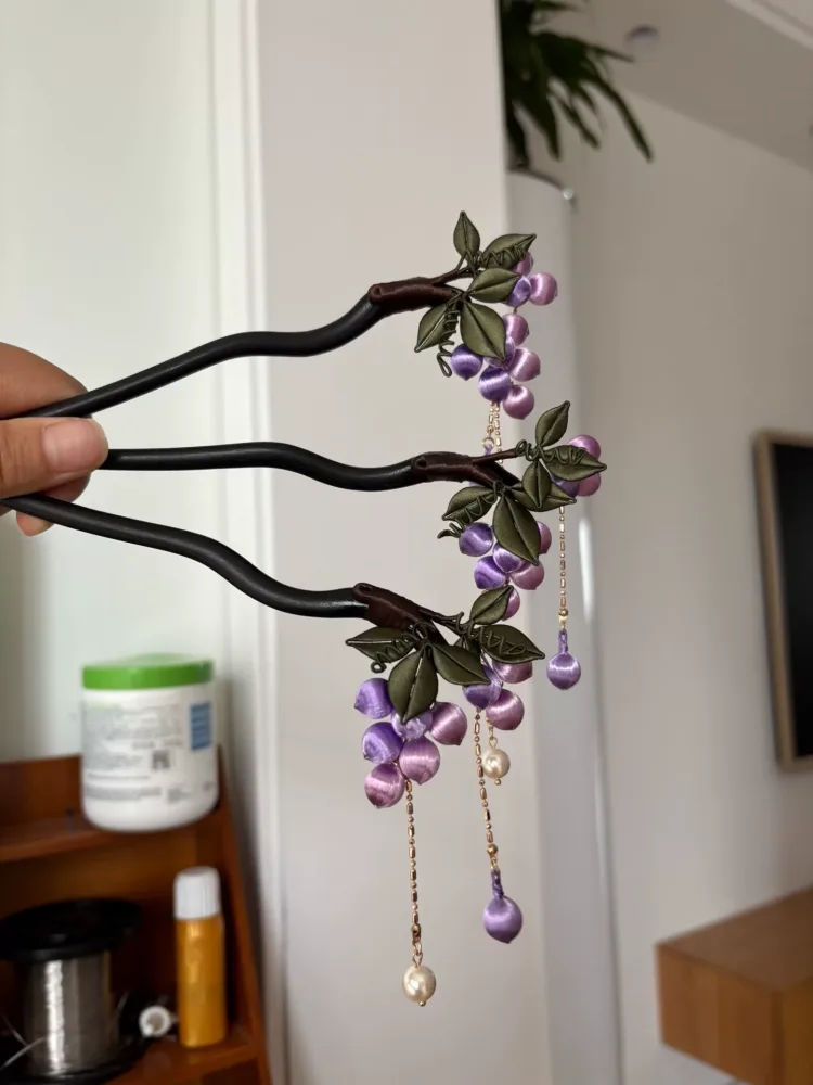 PF225 - Grape Chanhua Hairpin - Wholesale – Image 3