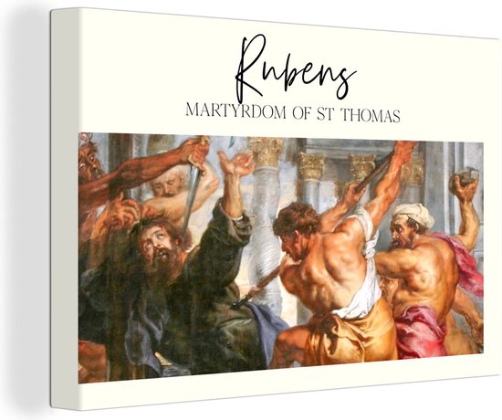 Oude Meesters sur Toile - 180x120 - Art Décoration murale - Art - Rubens - Martyre de St Thomas