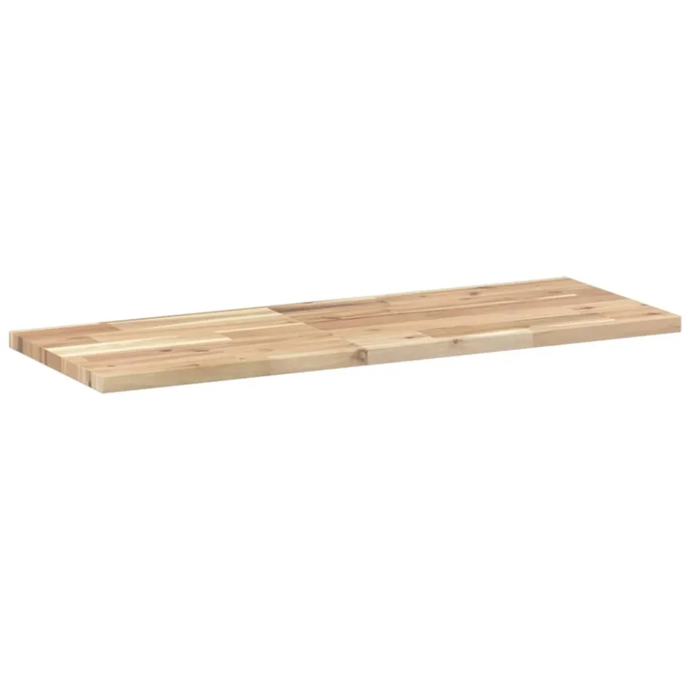 Floating Shelves 2 pcs 100x30x2 cm Untreated Solid Wood Acacia – Image 3