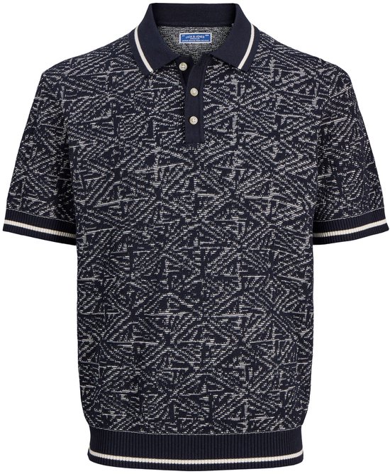 JACK&JONES - JPRBLUZACK STRUCTURE KNIT POLO SS LN - Homme - Polos