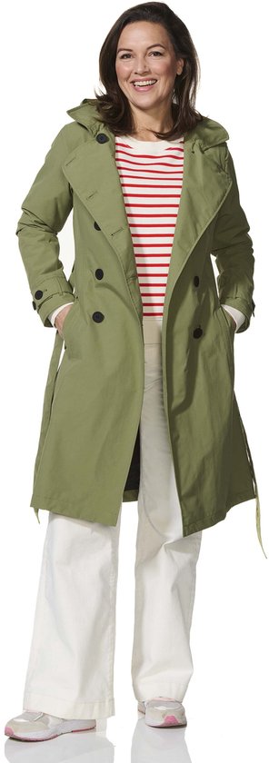 Imperméable long Happy Rainy Days pour femme Geneva Moss Green