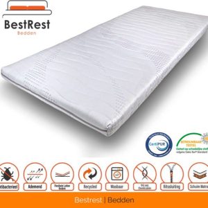 Matelas Cooltouch – mousse froide Topper – HR – env. 7 cm d&rsquo;épaisseur – 130x220cm