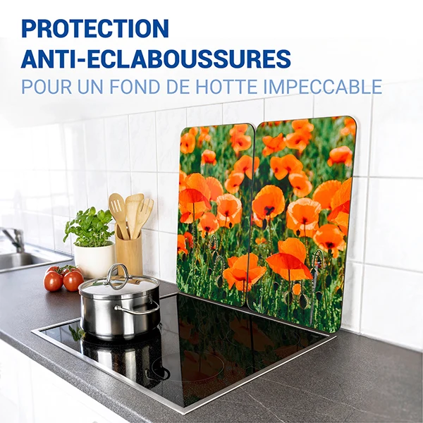 Set 2 couvre-plaques protection motifs Coquelicot Wenko by Maximex – Image 3
