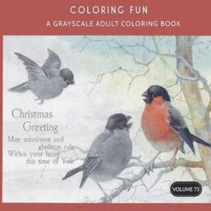 Grayscale Coloring Books- Victorian Christmas Birds Coloring Fun Un livre de coloriage adulte en niveaux de gris Grayscale Coloring Books- Victorian Christmas Birds Coloring Fun Un livre de coloriage adulte en niveaux de gris