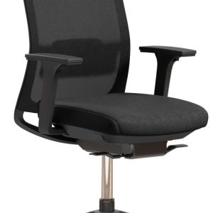 Lot de 3 Chaises de bureau Ergonice K30 – sans appui-tête – Zwart Lot de 3 Chaises de bureau Ergonice K30 – sans appui-tête – Zwart
