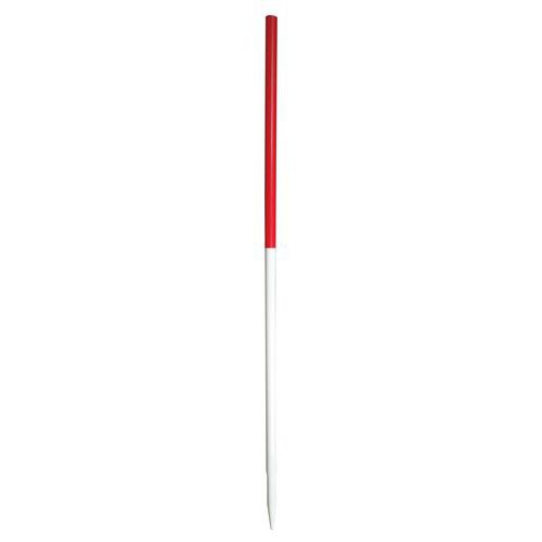 Jalon rouge et blanc
