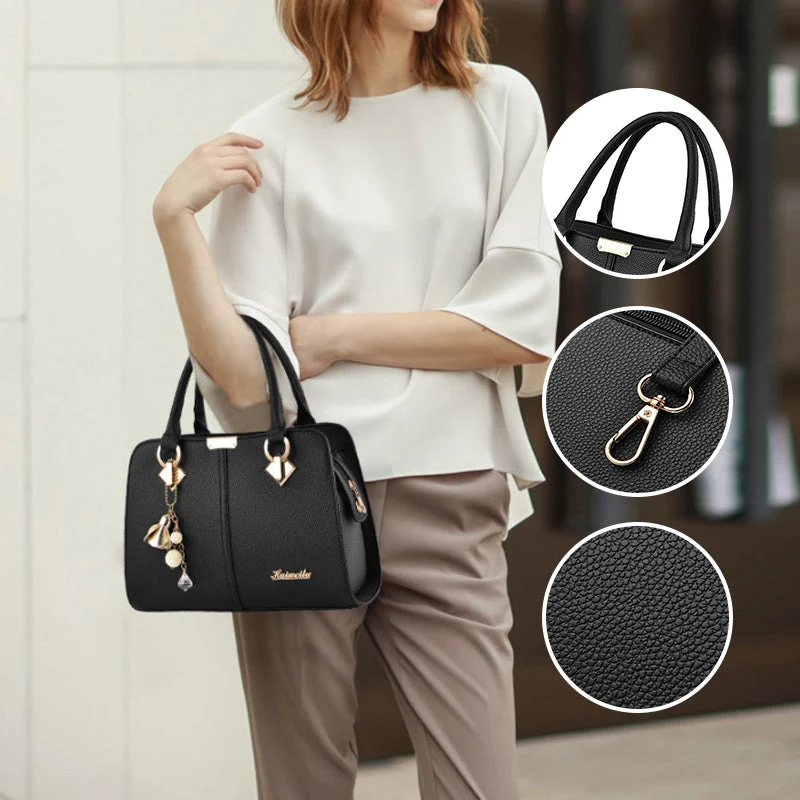 Sac à main mignon de couleur unie à la mode pour dames – Image 3