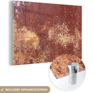 MuchoWow® Peinture sur Verre – Rouille – Rouge – Abstrait – 150×100 cm – Peintures sur Verre Acrylique – Photo sur Glas MuchoWow® Peinture sur Verre – Rouille – Rouge – Abstrait – 150×100 cm – Peintures sur Verre Acrylique – Photo sur Glas