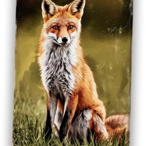 Motif renard – Toile renard – Décoration murale animaux – Réalisme – Peinture vintage – Accessoires de bureau – Toile 75×100 cm Motif renard – Toile renard – Décoration murale animaux – Réalisme – Peinture vintage – Accessoires de bureau – Toile 75×100 cm