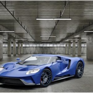 Painting King – Tableau Peinture Voiture De Sport Dans Le Garage – 90 x 60 cm