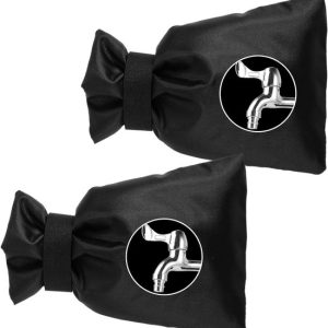 Lot de 2 housses de robinet d’extérieur pour l’hiver – 20,3 x 13,5 cm – Réutilisables et épaisses – Chaussettes isolante imperméable pour robinet d’extérieur – Protection contre le gel du Jardin Lot de 2 housses de robinet d’extérieur pour l’hiver – 20,3 x 13,5 cm – Réutilisables et épaisses – Chaussettes isolante imperméable pour robinet d’extérieur – Protection contre le gel du Jardin