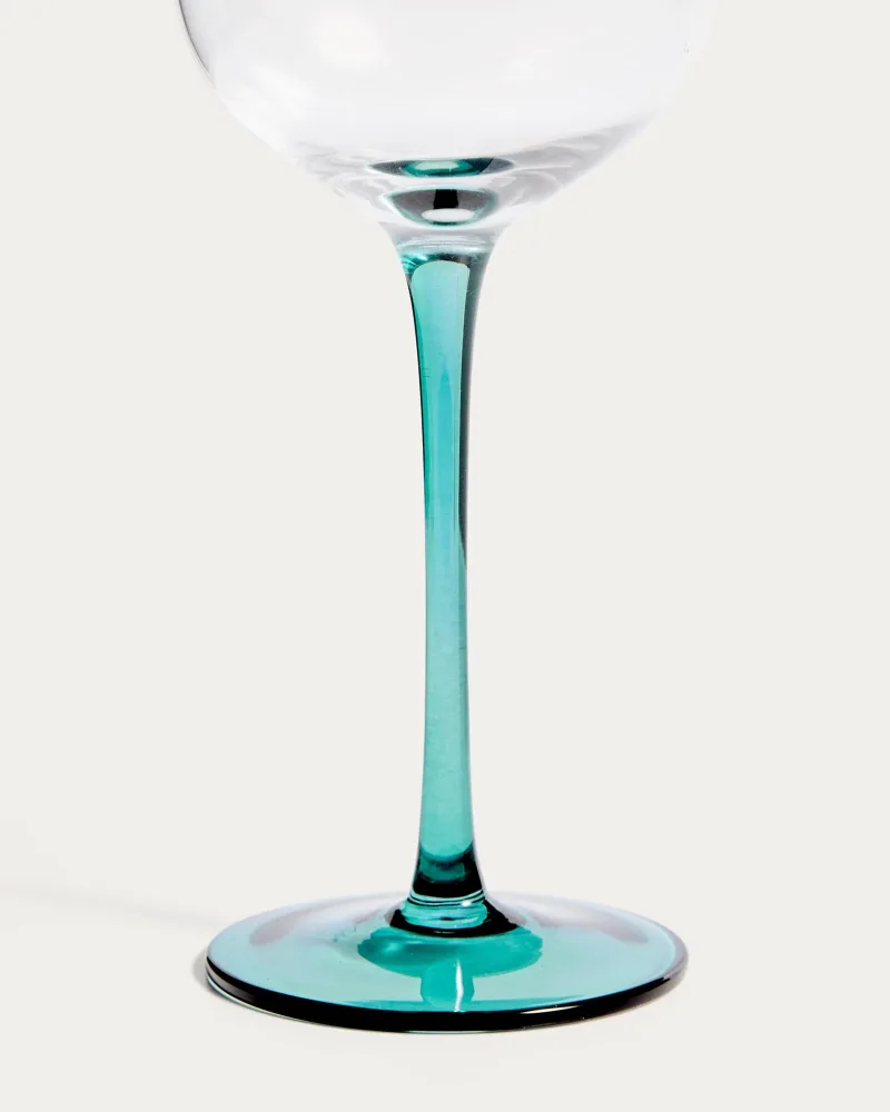 Weinglas Irides aus blau und klarem Glas, 43 cl – Image 2