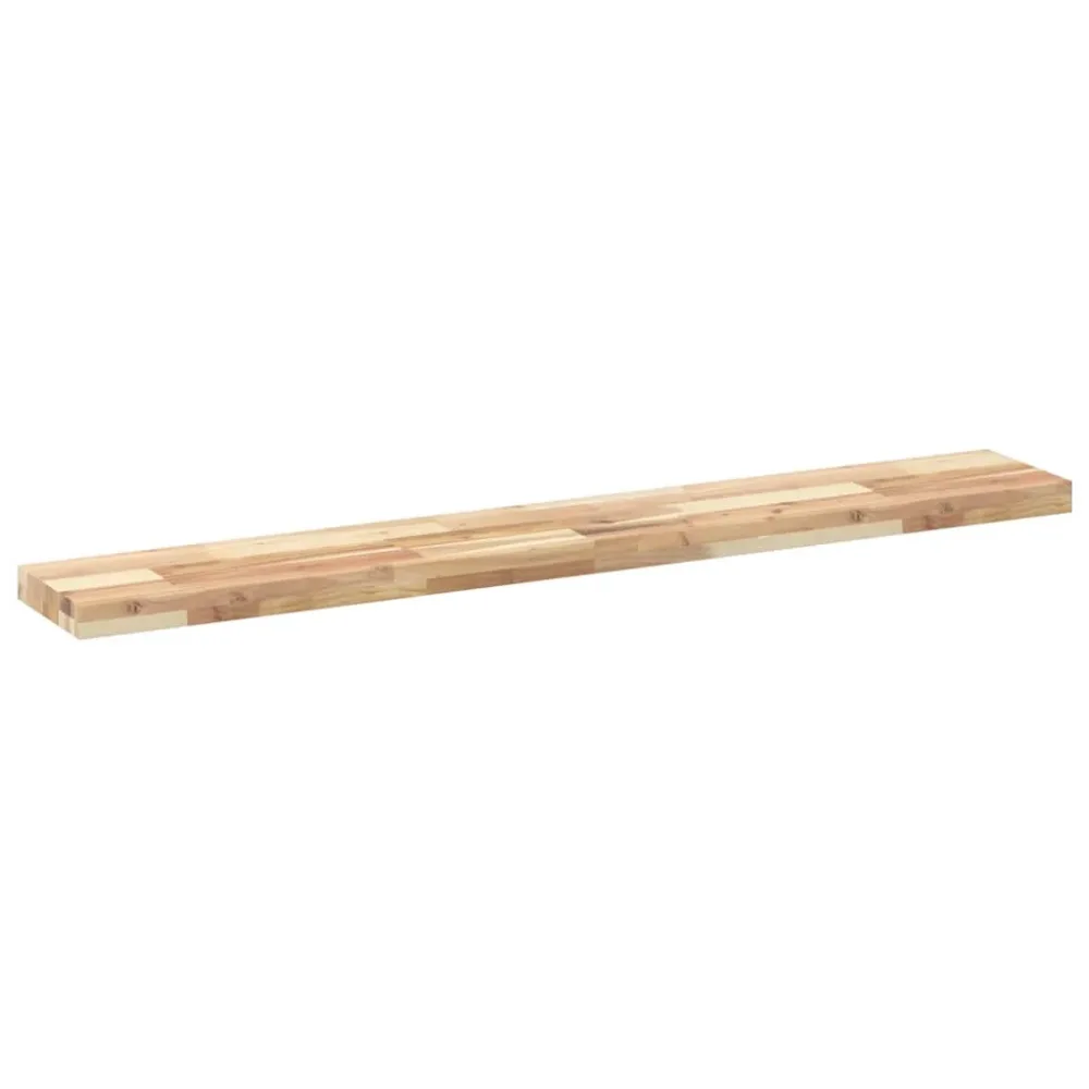 Floating Shelves 4 pcs 120x20x4 cm Untreated Solid Wood Acacia – Image 3