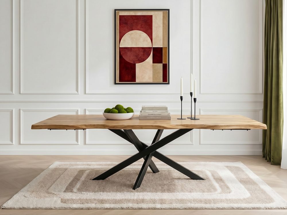 Table a manger extensible ZELIE chene massif – Image 3