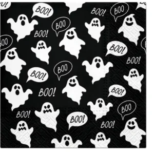 Servietten Lunch 20x Boo Gespenster, 33x33cm Servietten Lunch 20x Boo Gespenster, 33x33cm