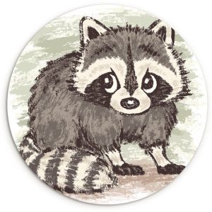 Illustration d’une assiette en plastique cercle mural raton laveur ⌀ 60 cm – impression photo sur cercle mural / cercle vivant (décoration murale) Illustration d’une assiette en plastique cercle mural raton laveur ⌀ 60 cm – impression photo sur cercle mural / cercle vivant (décoration murale)