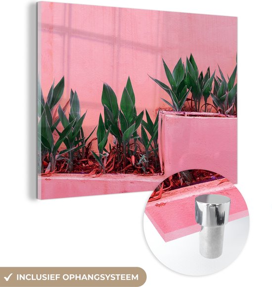 MuchoWow® Peinture sur verre 160x120 cm - Peinture sur verre acrylique - Plantes - Été - Peinture - Photo sur verre - Peintures