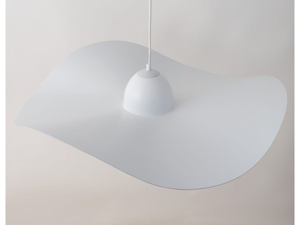 Lustre KIRAN bicolore blanc en acier – Image 3