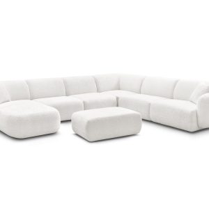 Canape panoramique fixe modulable ANDA avec 4 chauffeuses, 1 meridienne, 1 angle et 1 pouf Canape panoramique fixe modulable ANDA avec 4 chauffeuses, 1 meridienne, 1 angle et 1 pouf