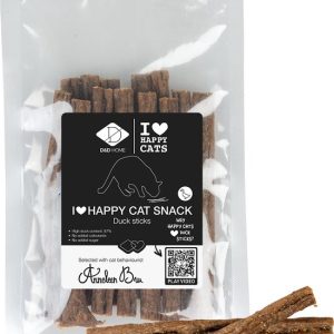 I Love Happy Cats – Anneleen Bru – I Love Happy Cat Snack Sticks Au Canard +/- 70g – 11cm