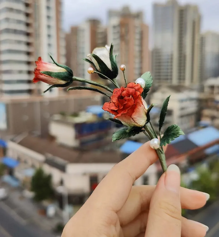 Rose Bespoke Corsage-Silk Corsage(Ronghua) – Image 2